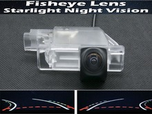 1080 lente de ojo de pez trayectoria pistas de aparcamiento de coche cámara de visión trasera para Peugeot 301, 308, 408, 508 cámara de marcha atrás del coche 2024 - compra barato