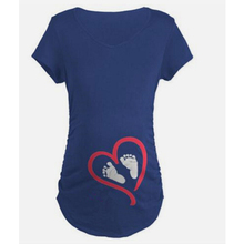 2020 Summer Maternity Women T-shirts Tees Slim Cartoon Maternity Nursing Tops Funny Pregnancy T shirts for Pregnant Women 2024 - buy cheap