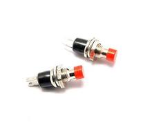 10 pcs PBS-110 PBS110 2PIN 7mm Lockless Interruptor Momentâneo Botão Vermelho de Plástico 2024 - compre barato