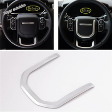 Lapetus Accessories Interior Steering Wheel Cover Trim Matte / Carbon Fiber ABS Fit For Land Rover Range Rover Velar 2018 - 2022 2024 - buy cheap