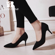 RizaBina Woman Plus Size 34-44 Office Ladies 6 Colors Pumps Pointed Toe Wedding Party Daily High Heel Shoes Women Sexy Footwear 2024 - buy cheap