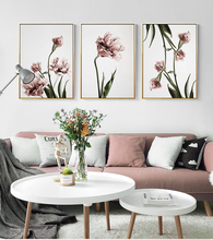 Romantic Abstract Pink Flowers Wall Decor Canvas Painting Wall Art Pictures For Lving Room HD Poters And Prinsts Wall Art 2024 - buy cheap