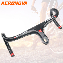 Road Bike Handlebar AERONOVA Bicycle Handle Bar 1-1/8" Carbon Fiber Integrated Handlebars Stem Ultra-light Drop Bar Handlebar 2024 - buy cheap