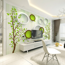 Beibehang-papel tapiz personalizado, mural circular, árbol, generación fresca de sala de estar, sofá, fondo, papel de pared para cuarto 2024 - compra barato