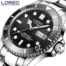 LOREO 200M Diving Series Mechanical Watch Men 316L Stainless steel Luminous Week Date Sapphire Waterproof Automatic Watches Mens 2024 - buy cheap