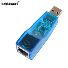 USB Ethernet RJ45 адаптер kebidumei, сетевая Lan-карта, хит продаж, внешняя Lan-карта, адаптер 10/100 Мбит/с для ноутбука, ПК 2024 - купить недорого