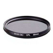 RISE(UK) 58mm CPL Circular Polarizing Filter for Canon 550D 600D 1100D 18-55mm lens camera 2024 - buy cheap