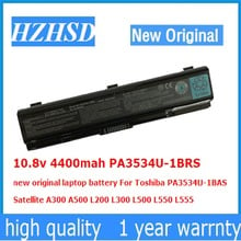 Batería de ordenador portátil original de 10,8 v, 4400mah, PA3534U-1BRS, para Toshiba PA3534U-1BAS Satellite A300, A500, L200, L300, L500, L550, L555 2024 - compra barato