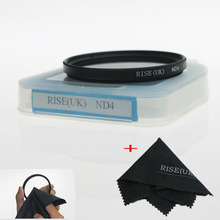 RISE (UK) 62 мм фильтр нейтральной плотности ND4 для всех объективов камеры + чехол + подарок 2024 - купить недорого
