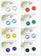 17 Colors--50 PCS  1/2" (12mm) diameter acrylic bead Brads Paper Fastener for  Wedding Favor Box Supplies  invitations Decor 2024 - buy cheap