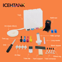 ICEHTANK Diy Ciss Ink Tank For HP 21 22 XL Ink Cartridge OfficeJet J3608 J3625 J3635 J3640 J3650 J3680 Continuous Supply System 2024 - buy cheap