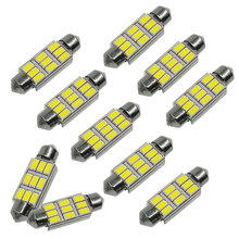 YCCPAUTO 10Pc Festoon C5W LED Canbus Bulbs 5630 9 SMD 36/39/41mm LED Car Dome Reading Light License Plate Map Lamp White 12V 2024 - buy cheap