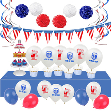 ZLJQ-globos del Día de la independencia, globo de látex rojo, blanco y azul, suministros de fiesta patriótica, decoraciones del día conmemorativo del 4 de julio 2024 - compra barato