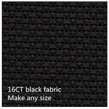 Fabric 150X50cm Cross Stitch Aida Cloth Canvas 16CT Black Or Make Any Size 2024 - buy cheap