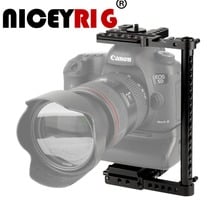 NICEYRIG Universal Camera Cage Rig With QR Plate For Canon EOS-1DC Nikon D3X Sony a7SII  Fujifilm X-T2 With Battery Grip 2024 - buy cheap