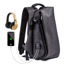 Mochila moderna para hombre, bolso de viaje impermeable con puerto USB, para ordenador portátil, para adolescentes, escolar, Universidad 2024 - compra barato