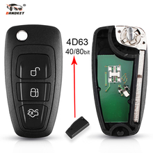 Dandkey Car Remote Key With 4D63 40bit 80Bit Chip 3 Buttons 434mhz FSK For Ford Mondeo Focus C-Max S-Max 2011 2012 2013 2014 2024 - buy cheap