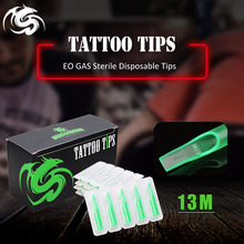 New Arrive 13M Disposable Tattoo Tips 50 Pcs Green Color Nozzle Tube Tips For Tattoo NeedlesTattoo Supplies 2024 - buy cheap