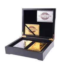 New Stylish Practical Artistic Gold and silver Plated Poker Playing Card Black Box Case For Present Gift Hot Sale 2024 - buy cheap