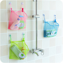 New Qualified Dropship Baby Kids Bath Time Tidy Storage Toy Suction Cup Bag Mesh Bathroom Organiser Net 2024 - buy cheap