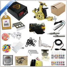 Professional 1 Set Tattoo Kit Mini Gun Rotary Machine Equipment sets +Ink +Power Supply +Needle + CD for Beginners Body Art 2024 - buy cheap