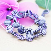 12mm Hot sale Round Stripe Blue Turkey Stone loose beads DIY Hand Made Jewelry making design wholesale 15inch Girls Gifts stone 2024 - buy cheap