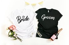 Skuggnas Bride and Groom shirts Wedding and Honeymoon T-shirt Mr and Mrs Tee Bridal Wedding Party t shirts Bride Top dropship 2024 - buy cheap