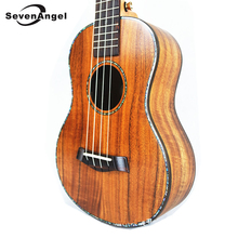 SevenAngel 23" Professional Concert Electric Ukulele All Solid Wood 4 strings Hawaiian Guitar Sweet Acacia wood KOA  Ukelele 2024 - buy cheap