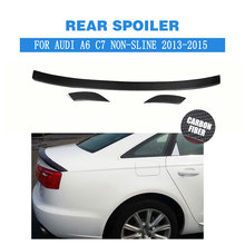 Carbon fiber / FRP Unpainted Rear Trunk Spoiler Boot Lip Wing for Audi A6 C7 Standard Non-sline 2013 - 2015 2024 - buy cheap