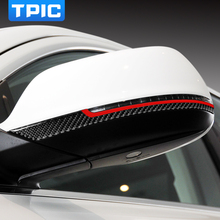TPIC аксессуары для модификации автомобиля наружное зеркало заднего вида из углеродного волокна антинатирающие полоски обрезные автомобильные наклейки для Audi Q5 Q7 SQ5 2024 - купить недорого