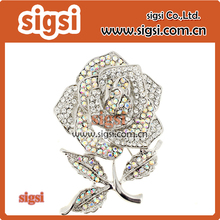 Fashion shinning flower crystal rhinestone brooch for wedding invitation 2024 - buy cheap