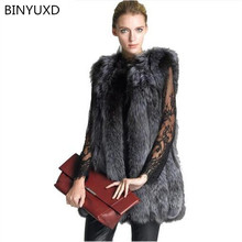 New 2022 Fashion Winter Women FAUX Fur Vest Faux Fox Fur Coat Woman Cloak Fur Vests Jacket Female Ladies Overcoat Size S-4XL 2024 - buy cheap
