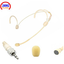 Fone de ouvido pro bege com fio, condensador, para sennheiser/akg/shure, transmissor sem fio, mini xlr, 3.5mm 2024 - compre barato