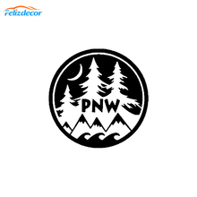 Mountains Decal Art PNW Pride Car Decals Bumper stickers Waterproof Rear windshield Mountains Decor White New Arrival L460 2024 - buy cheap