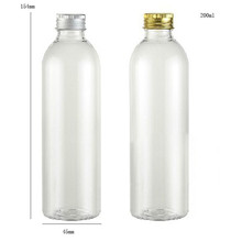 24x200ml por atacado transparente transparente pet bomba loção garrafa 200cc plástico cosméticos embalagem com tampa de alumínio 2024 - compre barato