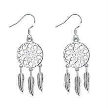 New Design Fashion Jewelry Silver Plated Dangle Earrings For Women Engagement Earrings Hot Sell Trendy Handmade 2024 - buy cheap