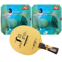 Pro tênis de mesa (pingpong) combinação paddle/raquete: yinhe t8s + 2 peças dhs neo hurricane3 longo shakehand fl 2024 - compre barato