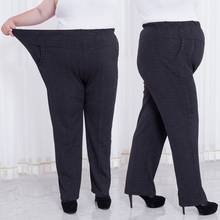 Large Women Pants 2018 Womens Winter High Waist Straight Pants Ladies Work Wear Black Capris Elastic Skinny Warm Trousers J271 2024 - buy cheap