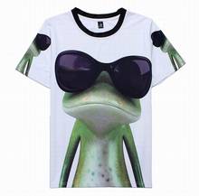 2016 New sports sports Men/Women 3d Print Frog t shirt Funny T Shirt Harajuku 3d t shirt Tops WN-056 2024 - buy cheap