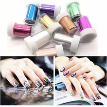 100*4cm/roll Matte Color Nail Art Transfer Foil Holographic Nail Design Holo Stickers Laser Tips Decals For Manicure 2024 - buy cheap