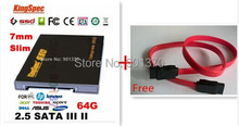 L Kingspec 7mm Super Slim 2.5 Inch SATA III SATA II SSD 64GB Solid State Disk hd hdd SATA III 6GB/S More Choice:  ssd 32GB 16GB 2024 - buy cheap