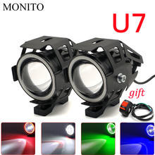 Faro multicolor para motocicleta, luz LED antiniebla para yamaha aerox155, mt03, aerox 155, yz 125, fz8, xsr700 2024 - compra barato