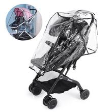 Baby Stroller Accessories Universal Rain Cover Mosquito Net Zipper Wind Dust Shield Waterproof Raincover for Pushchairs Supply 2024 - buy cheap