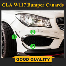 Canard de parachoques de fibra de carbono para Mercedes Benz CLA W117, clase W117, CLA180, CLA200, CLA250, CLA45, AMG, 2013-2016, aleta divisora 2024 - compra barato