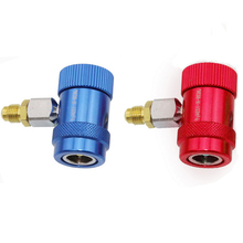 Red/Blue 1/4" SAE Connector For Jaguar/Land Rover 1 Piece/Pair R1234yf Car Air Conditioning System High/Low Side Manual Coupler 2024 - buy cheap