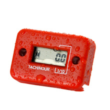 Horímetro e tacômetro digital indutivo, tacômetro com tacômetro de 2/4 tempos para motocicleta, ski, empilhadeira, caminhão, dirt bike mx hm012 vermelho 2024 - compre barato