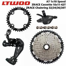 LTWOO A7 10 Speed Shifter + Rear Derailleur + ZRACE Cassettes / Chainring + Chain Groupset For PCR BEYOND M6000 DEORE MTB Bike 2024 - buy cheap