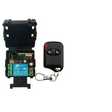 Receptor de sistema de controle remoto sem fio, 12v, 24v, 1 canais, 10a, com transmissores olho de gato, portão de garagem/janela