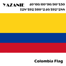 Yazanie-bandeira colômbica, 150x120 cm, 60x90cm/90x180cm, 160x240cm, colômbia, 3x5 pés, bandeira mundial personalizada 2024 - compre barato