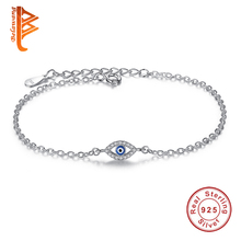 Authentic 925 Sterling Silver CZ Micro Pave Link Chain Bracelets & Bangles Eyes Charm Jewelry for Woman Wedding Jewelry 2024 - buy cheap
